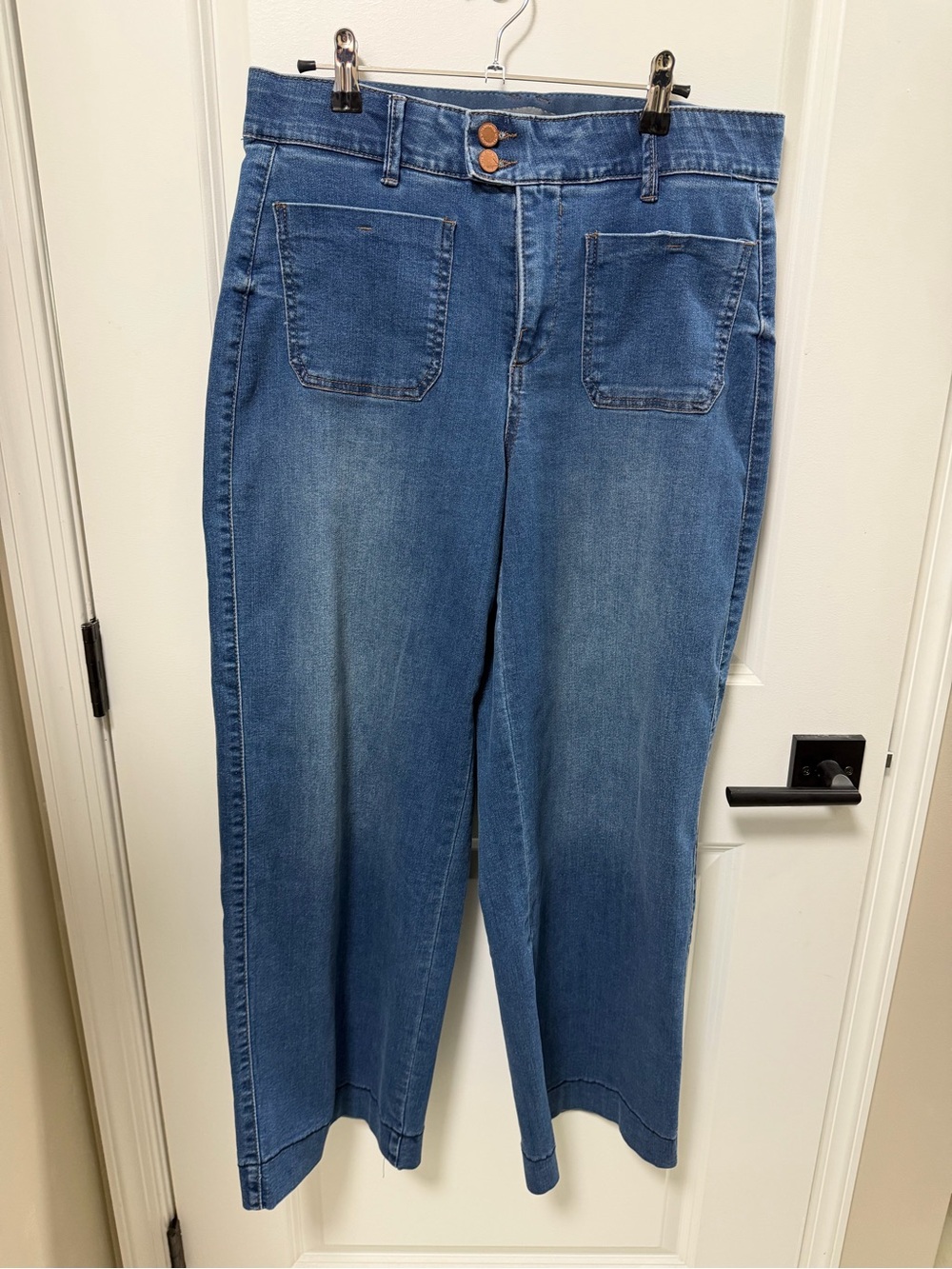 Wit & Wisdom Medium Blue Wide-Leg Jeans